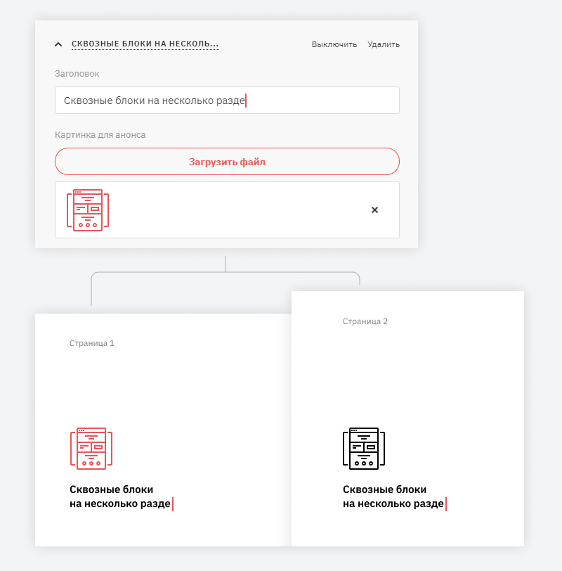Создавайте сквозные блоки для нескольких страниц